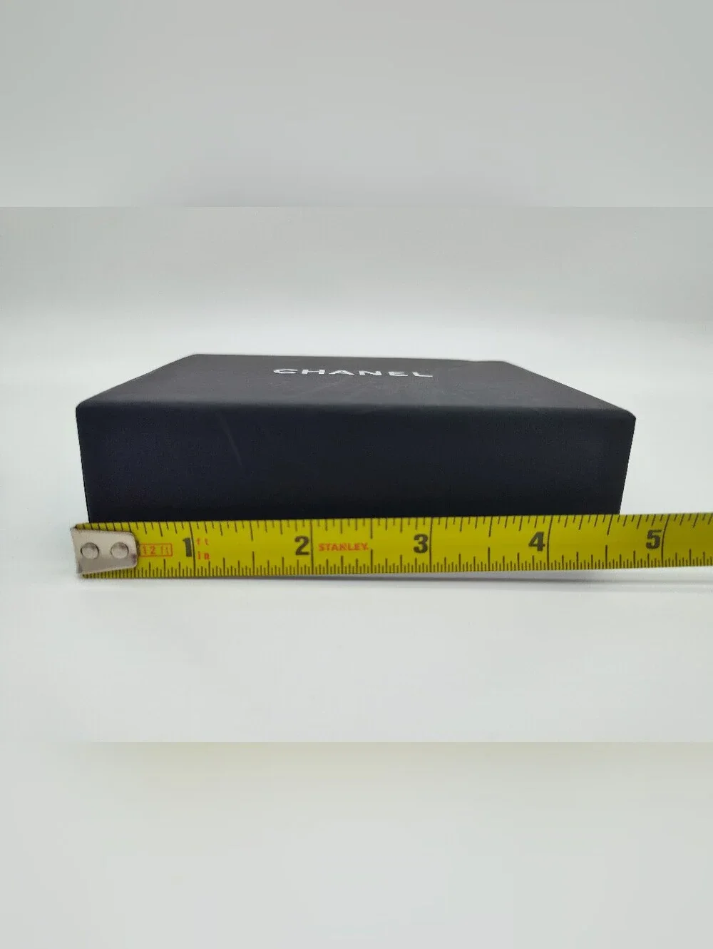 CHANEL Presentation Box Dust Bag Camellia Ribbon Gift Packaging Set Black EUC